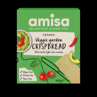 Selling Amisa Organic Crispbread Veggie Garden 100g