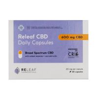 Selling Releaf CBD Broad Spectrum 600mg Caps 30s