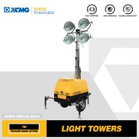 Xcmg Official 7m Mobile Trailer Mounted Telescopic Diesel Generator Light Tower For Sale