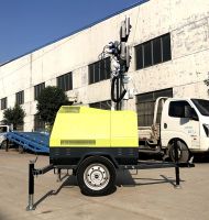 Xcmg Official Manufacturer 7m Trailer Mobile Construction Emergency Led Lighting Tower