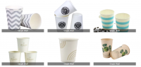 Single Wall Paper Tea Cups 3/4/6/8/10/12/16 OZ Hot Drink Paper Coffee Cup
