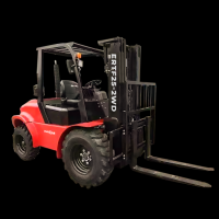 Everun Ertf25 2wd 2.5t Articulated Terrain Forklift Mini Telescopic Forklift Small Diesel Forklift With Ce Epa
