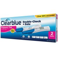 CLEARBLUE Pregnancy Test Double Check &amp; Date - 2 Test Pack 1 Digital &amp; 1 Visual