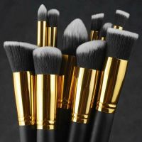 Makeup Brushes Cosmetic Eyebrow Blush Foundation Powder Kit Set Pro Beauty 10pcs