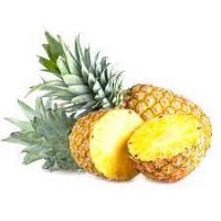 fresh cut pineapple near