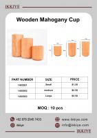 Wooden Mahogany Cup