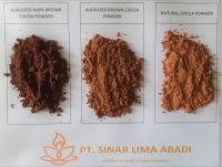 Natural Cocoa Powder, Alkalized Brown Cocoa Powder, Alkalized Dark Brown, Black Cocoa Powder. Cocoa Butter