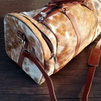 Cowhide Hair On Duffle Weekend Bags Wholesale Manufacturer Travel Bags