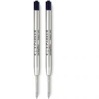 2 Pack Genuine Parker Ballpoint Refill BLACK Biro Medium Quink Flow Ball Pen