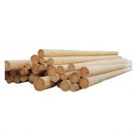 Raw pine wood poles for furniture and woodworking