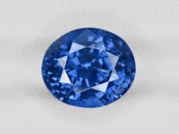 Certified sapphire with vibrant colors and excellent clarity