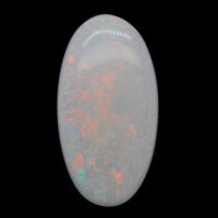Loose opal stones in various cuts and colors