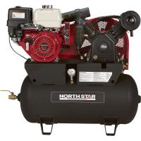 NorthStar Portable Gas-Powered Air Compressor â Honda GX390 OHV Engine, 30-Gallon Horizontal Tank, 24.4 CFM @ 90 PSI