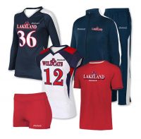 Volleyball uniform set full kit with custom logo include jersey short and tracksuit with shirts