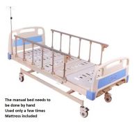 3 Function-crank Manual Bed with Mattress