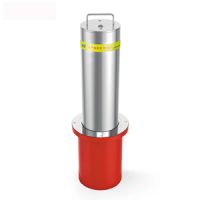 Upark Heavy Duty Manual Secured Bollard With Reflective Tape Car Parking Removable Bollards