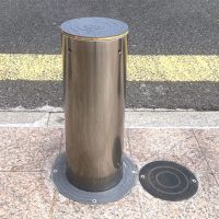 Upark Parking Entrance Anti-collision Automatic Lifting Post Residential Battery Powered Bollard