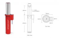 Upark Reliable Factory Car Parking Spaces Wireless Rf Remote Control Automatic Intelligent Integrated Bollards