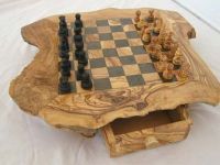olive wood chess board