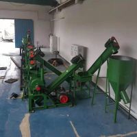 waste artificial leather recycling machine for plastic fiber separation