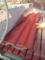 Automatic spraying system for painting roofing tiles