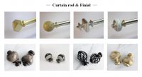 Curtaion rod, decoration lamp