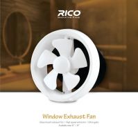 Rico Innovative Window Glass Exhaust Fan - 100% Copper Winding