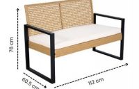 4-piece patio set wicker furniture coffee table