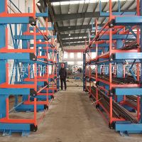 Long tubing Storage Solution Industrial heavy Duty Roll out Cantilever Racking System