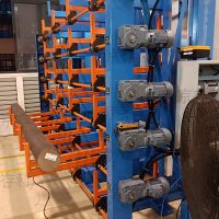 Automatic Cantilever Racking system Industrial Steel Bars Storage solutions 