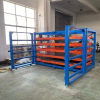 Steel Sheets Storage Solutions Horizontal metal sheet rack with extendable drawers