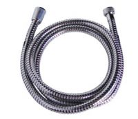 Brass chrome-plated double-fastening extensible shower hose