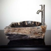 Wash Hand Basins Made Of Petrified Wood