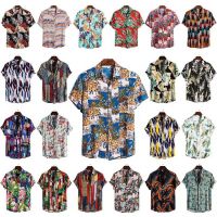 Shirt Men's Beach Casual Shirt Series Short Sleeve Shirt Men Wholesale