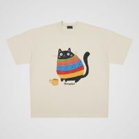 250g cotton cute cartoon cat cotton short-sleeved T-shirt