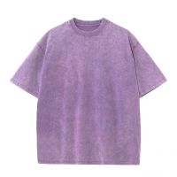 230g washed distressed T-shirt ovesize vintage cotton