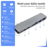 Wireless Male Dual Usb Type C Host To 4k Hdmi Usb 3.0 2.0 Sd Tf Card Slot For Apple Macbook, Laptop