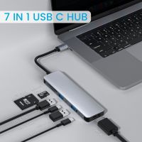 Multi-ports USB Hub with USB-C to HDMI 4K USB 3.0, 87W USB C Charging Port for MacBook Pro 2018/ 2017/ 2016/New MacBook 2016, Dell XPS13/XPS15/Inspiron 15 7000/Inspir