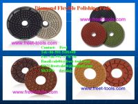 Diamond flexible polishing pads