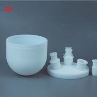 Ptfe Multi-neck Round-bottomed Flask Unibody Molding Anti-high Temperature Visible Customizable For Trace Analysis
