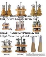 Salt and Pepper Mill  set  electric spice mill magnetic canisters