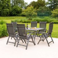 Aluminium 6 Seater Rectangular Garden Dining Set