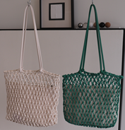 Wax rope braid bag and PU bag