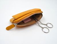 Women&#039;s Coin Purse Genuine Goat Leather Zipper Coin Pocket with Zipper