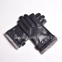 Hot sale winter fashion men leather glove