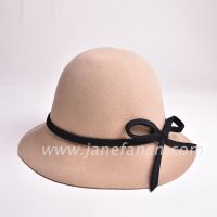 Fashion good quality woman cloche wool felt hat
