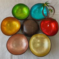 Coconut shell lacquer bowl 