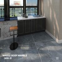 Solid marble tile floor