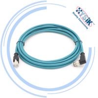 ProfiNet M12 IP67 Straight Male D Code 4Pin To RJ45 Connector Overmolded Cable EtherCAT Cable Cordset Connectorization Cable