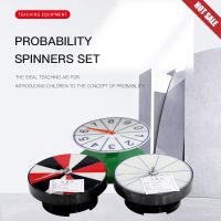 Probability Spinners Set of 3 Game Spinner Write On/Wipe Off Surface for Multiple Uses